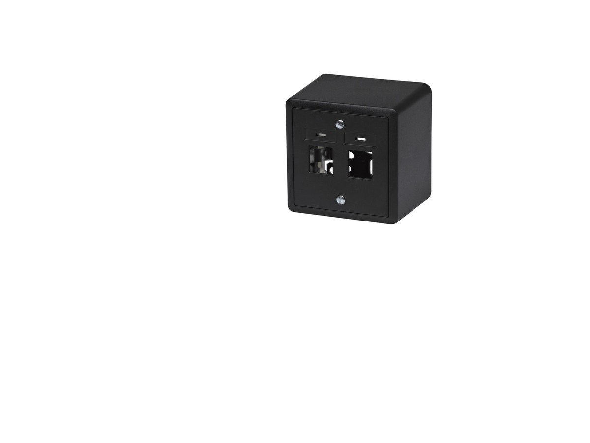 AMP RJ45 AP Edizio 1/2 fach sz