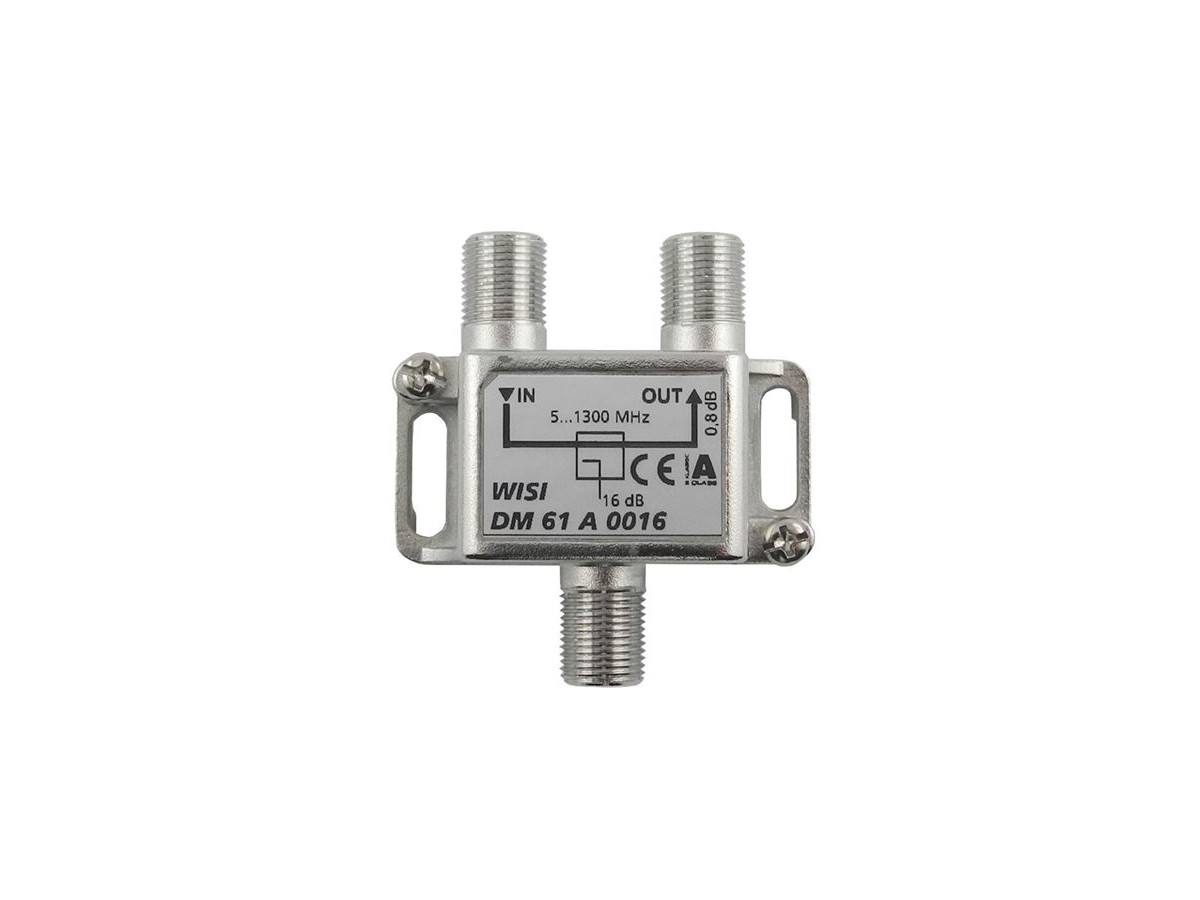 F-Abzweiger, DM61A 0016 1-fach 16dB 5-1300MHz (DOCSIS 3.1) Schirmklasse A (+10dB)