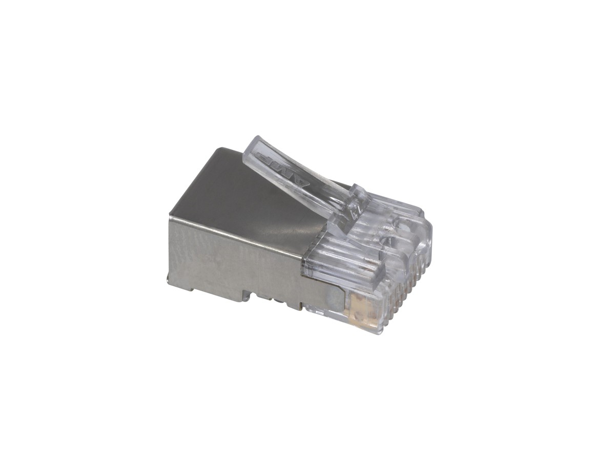 Modular Plug RJ 45 8/8 flach STP