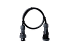 Alu Verlängerungskabel PUR Schwarz 5x16 konf. Stecker/Kupplung CEE 63A 5pol Schwarz 15m