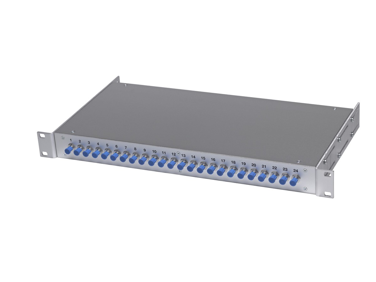 FO 19" Paneau 1U pour ML 8xST Él. centr.