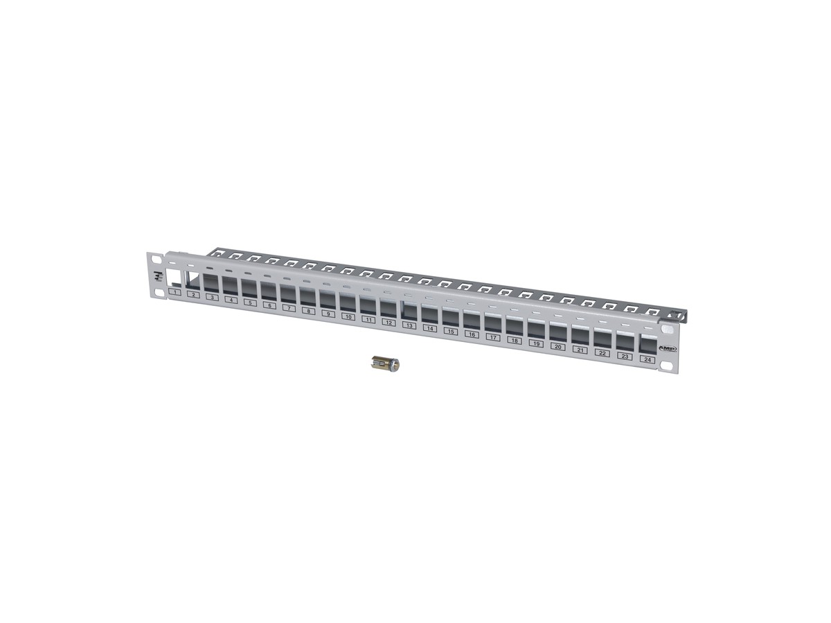 AMP Patchpanel 24xRJ45 SL110 leer 1HE grau CPP-MOD-lU-E-GR