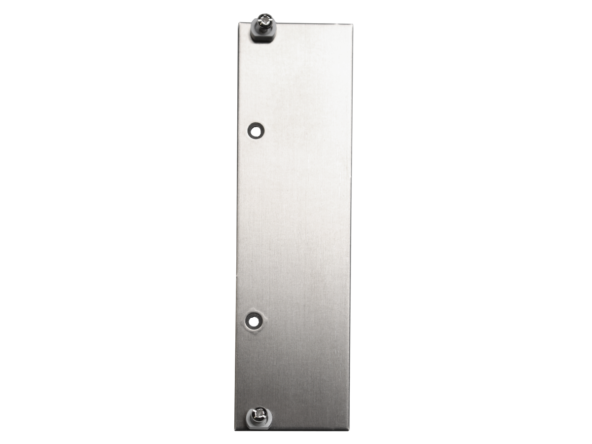 Obturateur aluminium 3U, 7TE pour bac à cartes