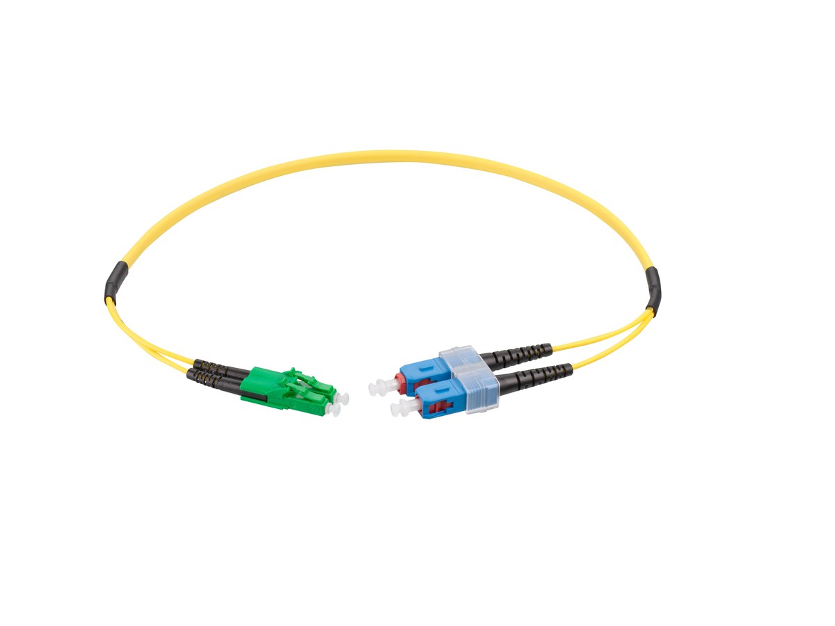 VL Dupl. Fig. 0 9/125 LC APC/SC gb 15.0m