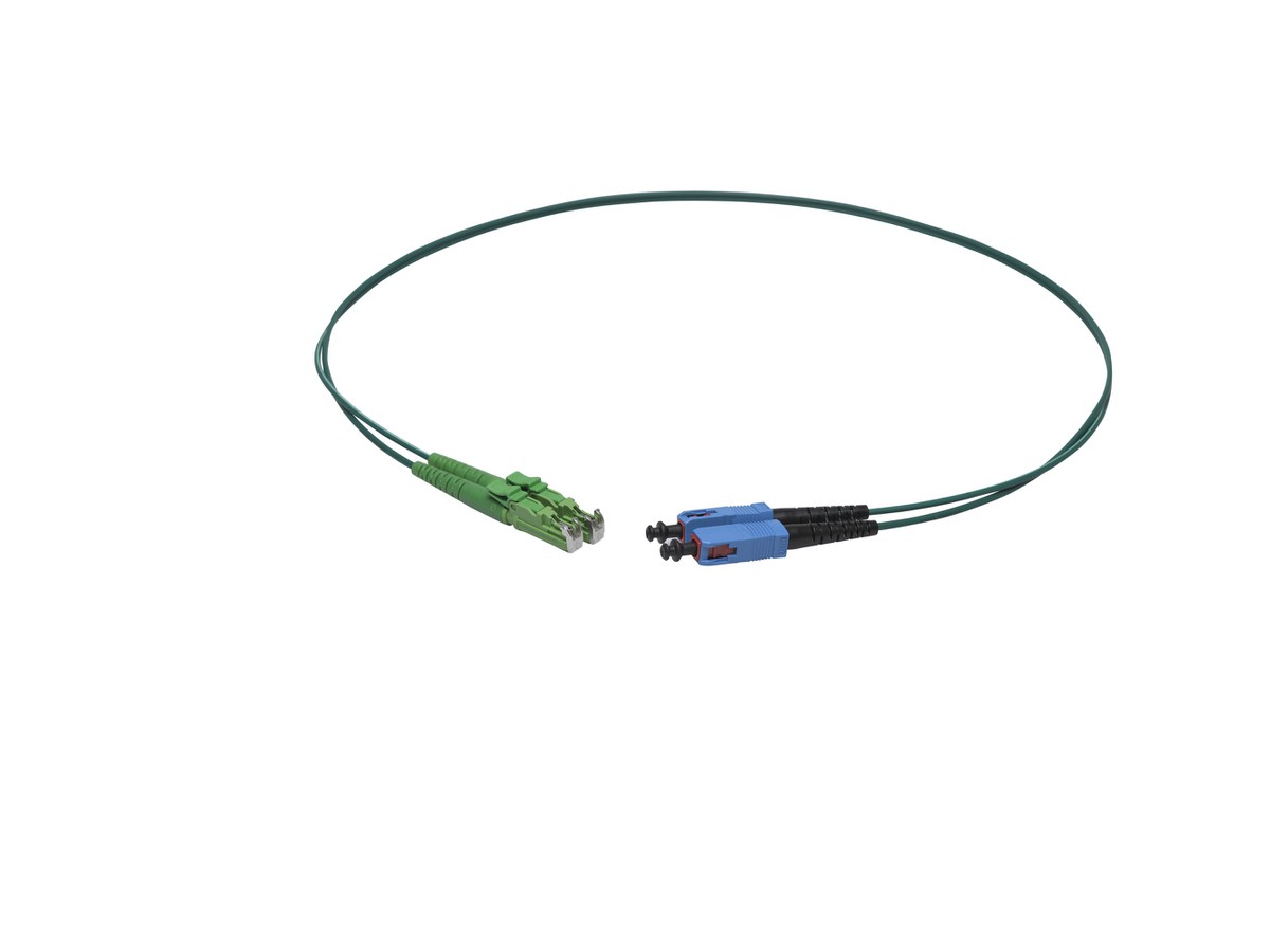 VL Dupl. Fig.8 9/125 E2000APC/SC gn 3.0m