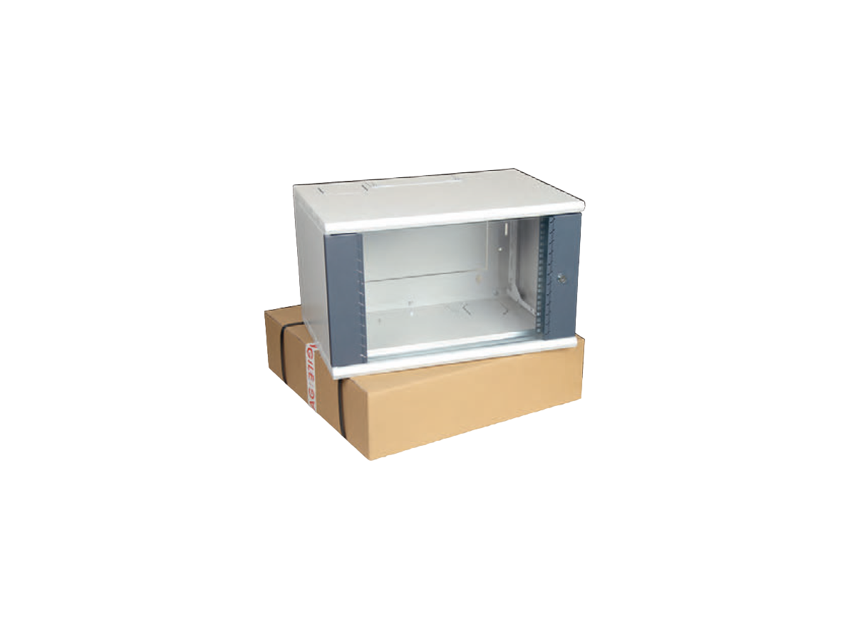 Wand- Standrack 19“ PKS 400 600x413x360 6HE zerlegt RAL7035