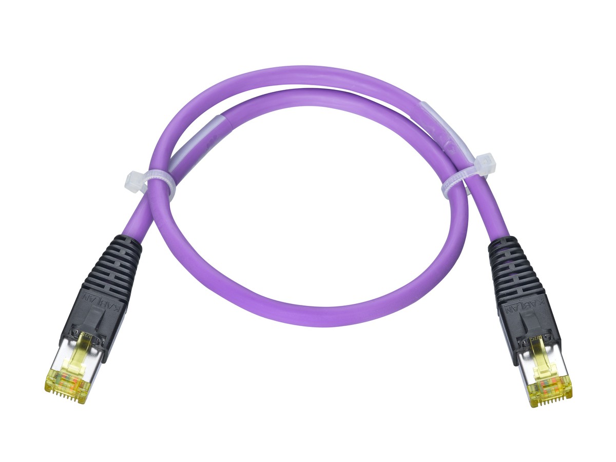 AK VBS Typ 18 RJ45 hf sz/vio/sz Kat.6A 8.0m vio Kabel: Uninet 7702 S/FTP violet Stecker: Hirose TM-31