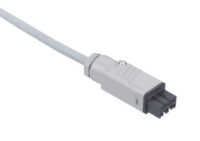 Câble de store sh 4x1.5mm2 LNPE gris 12.5m, prise mobile STAK3N fournies par le client