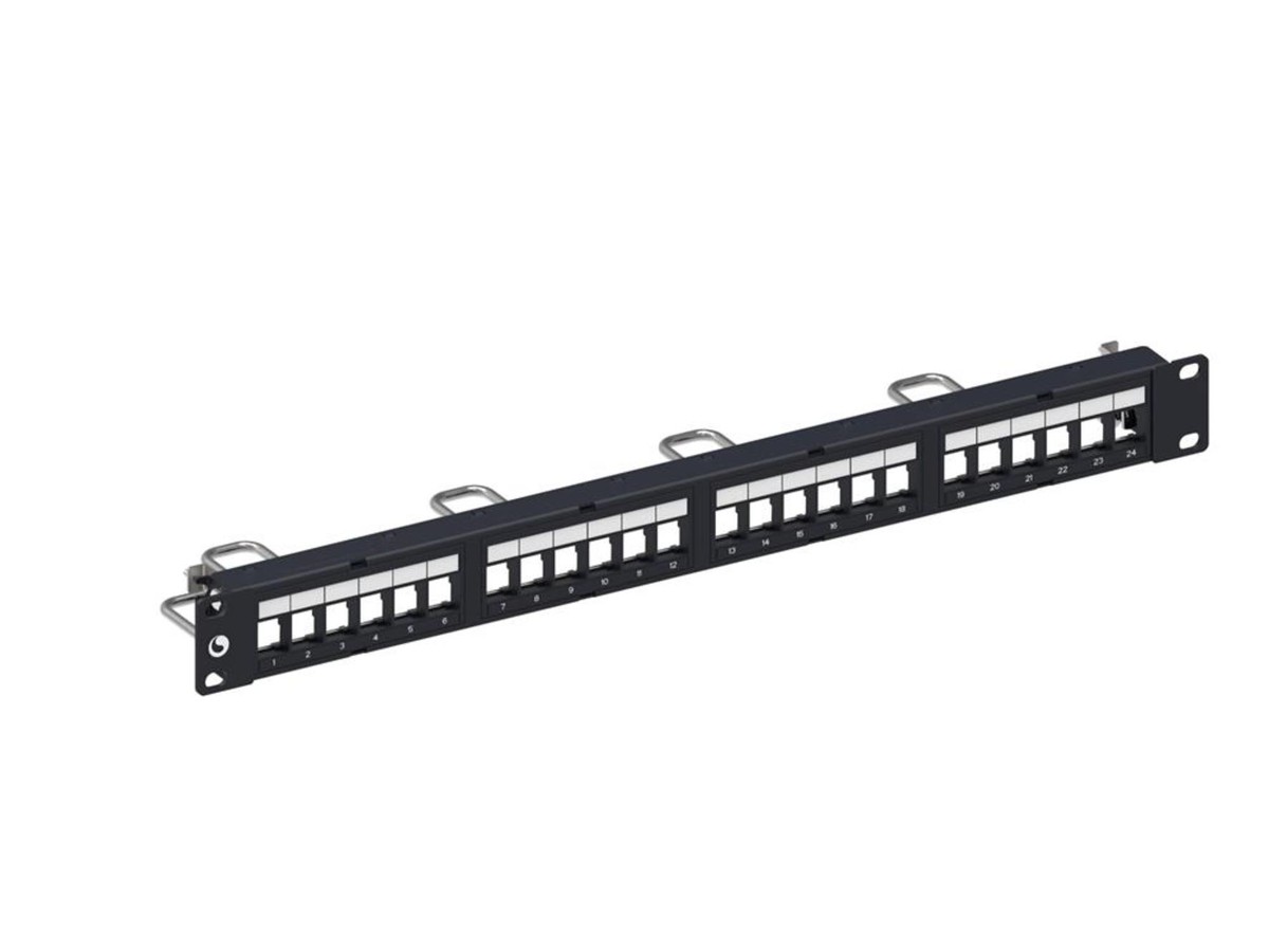 Commscope Patchpanel UTP 24xKeystone 1HE sw