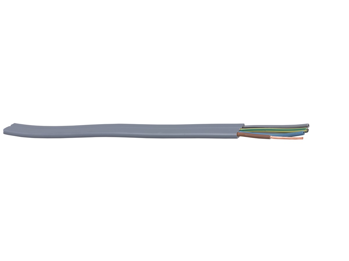 Flachkabel Technofil 5x1.5 LNPE PVC grau