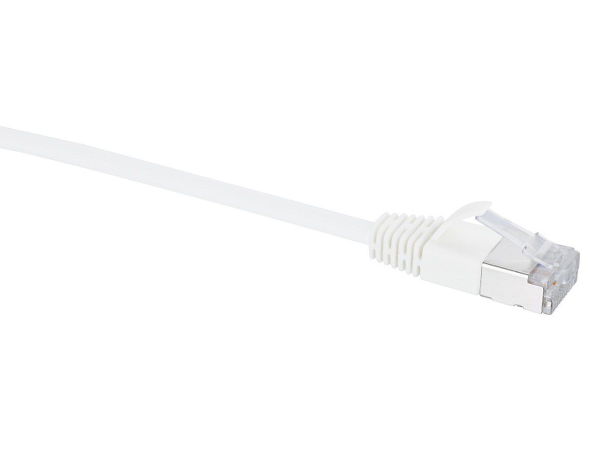 Slim Patchkabel Kat.6a weiss 1m
