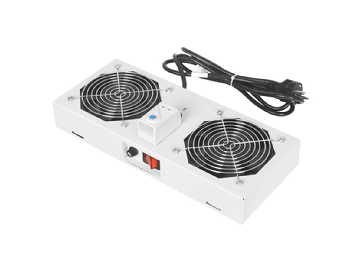 Ventilateur de toit à 2 volets pour boîtier mural 19" gr