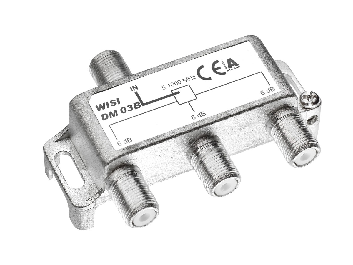 Verteiler 3-fach, 6 dB, 5-1000MHz, F DM03B