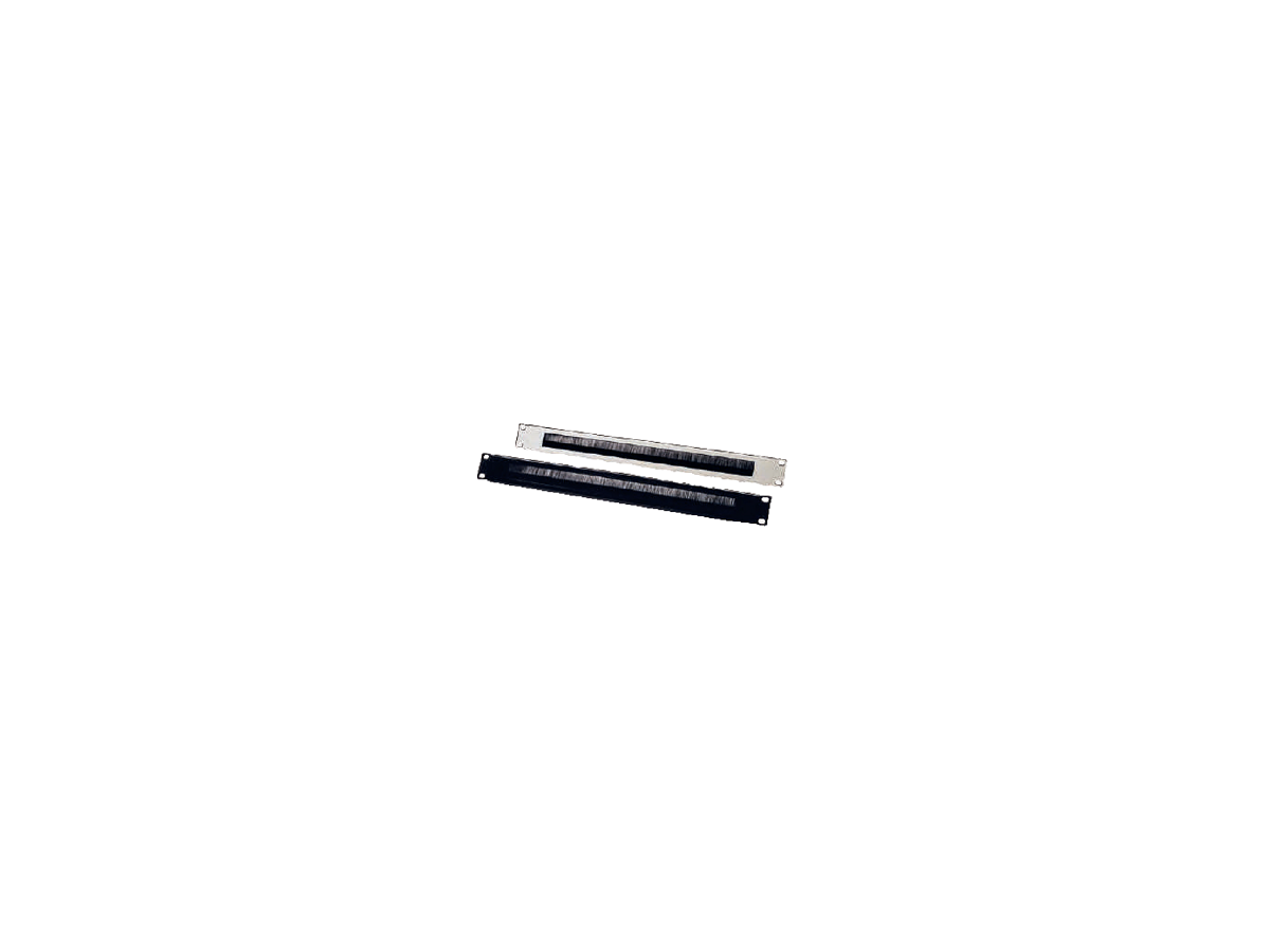 Panneau passe-câble 19“ avec brosse gris RAL7035