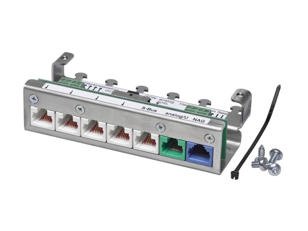 MCS Module de raccordement et de répartition téléphonique RNIS 2xDSL+5xtéléphonique