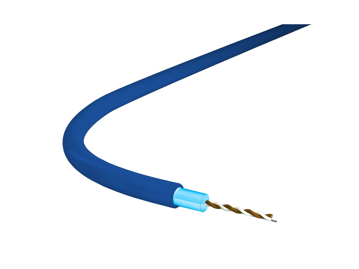 Eigens. Kabel 1x2x0.75 DIN (St) hf blau Cca