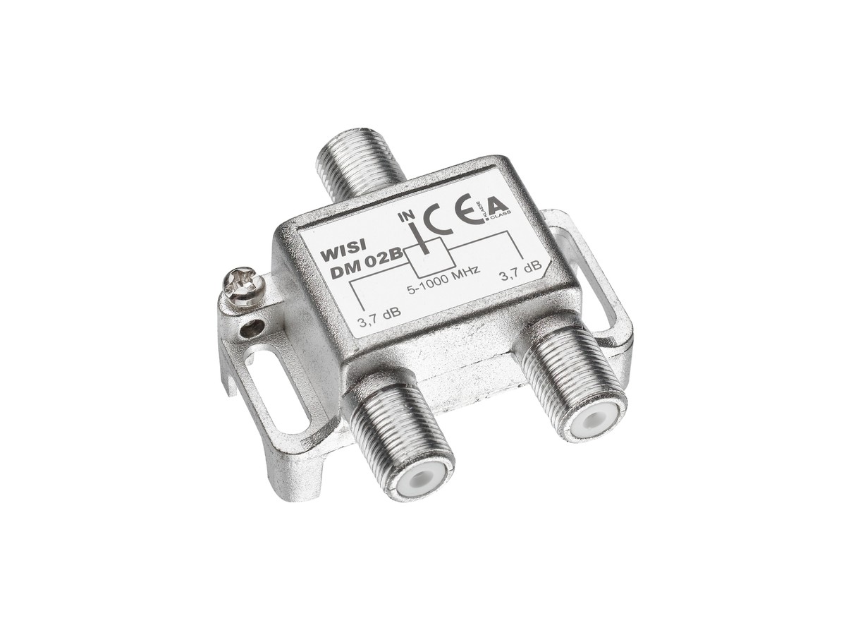 Verteiler 2-fach, 3,7 dB, 5-1000MHz, F DM02B