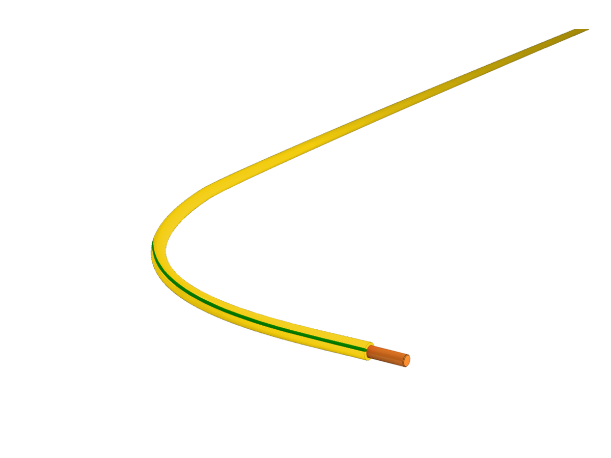 Draht 2.5mm2 hf gelb-grün Cca