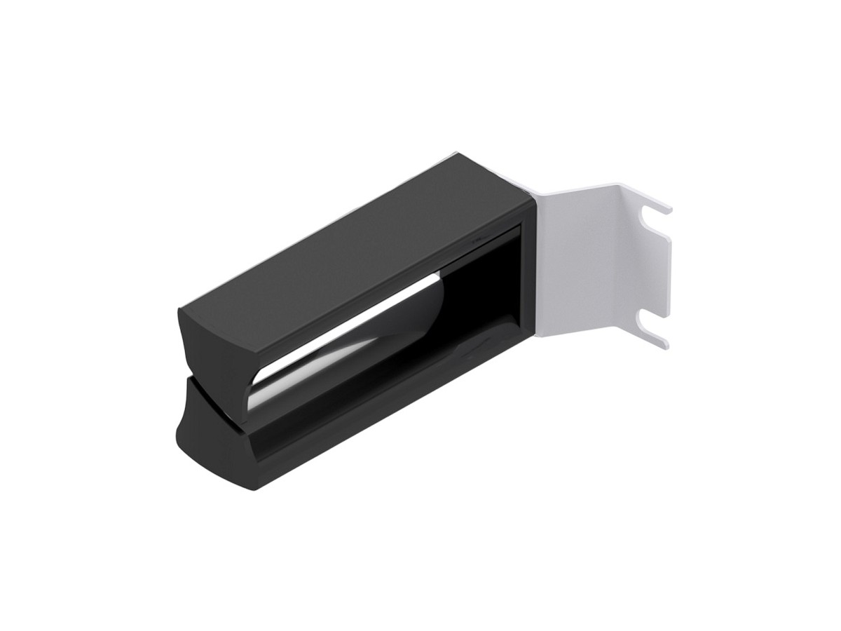 Guide-câbles 1U RAL7035 100 mm avec limiteur de rayon (paire)