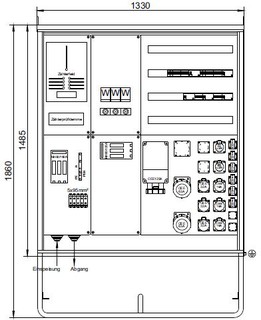 Distributeur de courant de chantier