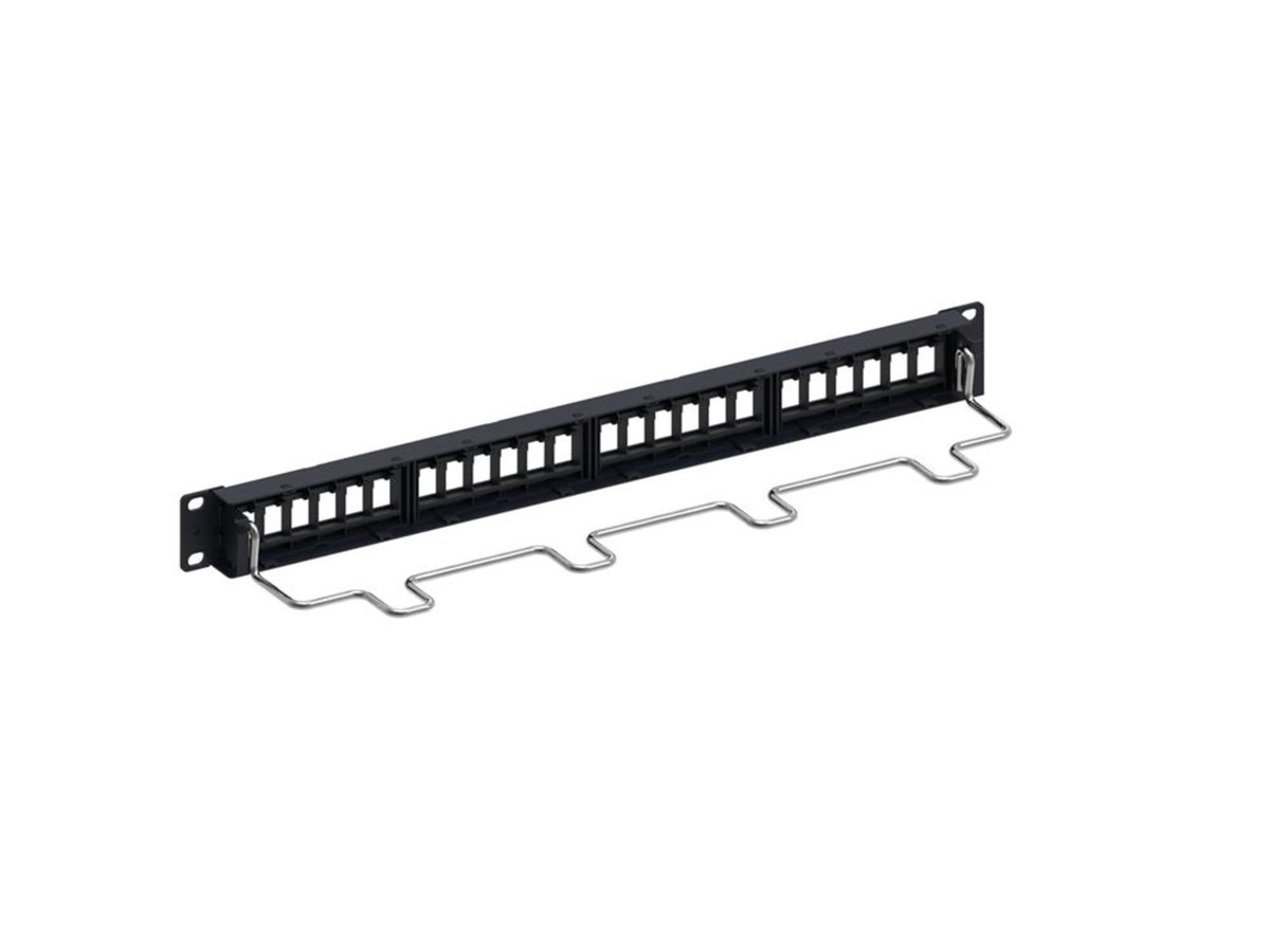 Commscope Patchpanel STP 24xKeystone 1HE sw