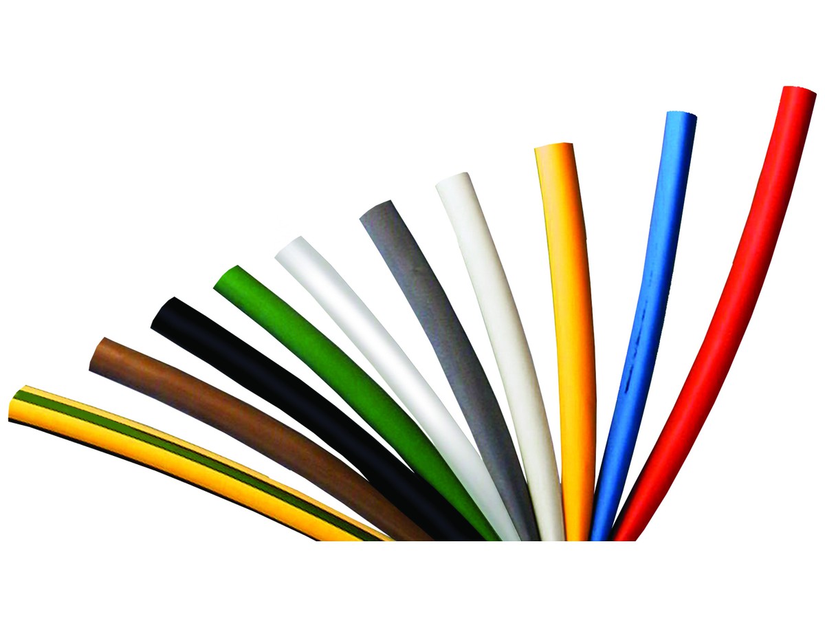 CP Tube thermorétractable à paroi mince SR1F 12.7-6.4 bleu clair, 1000 mm