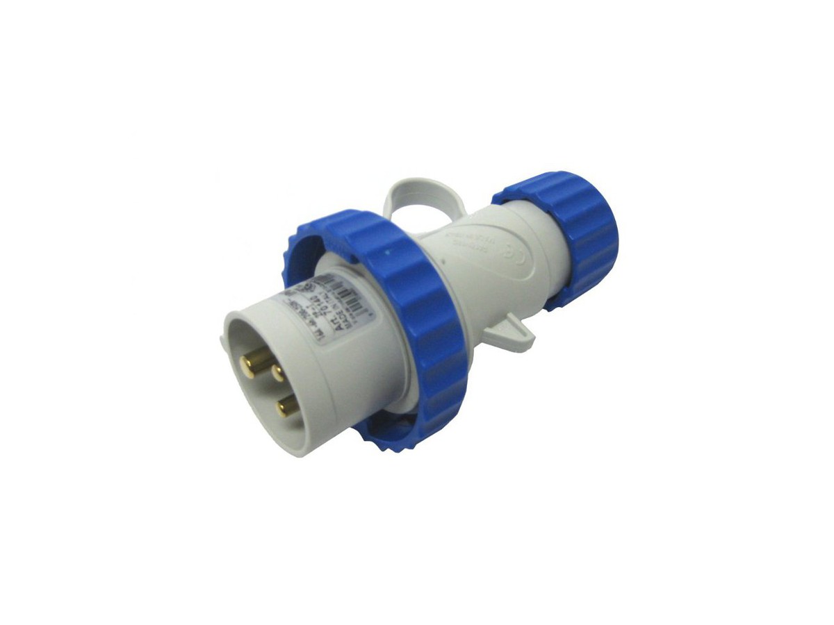 CEE-Stecker 3P 16A 240V gu/bu (IP44)