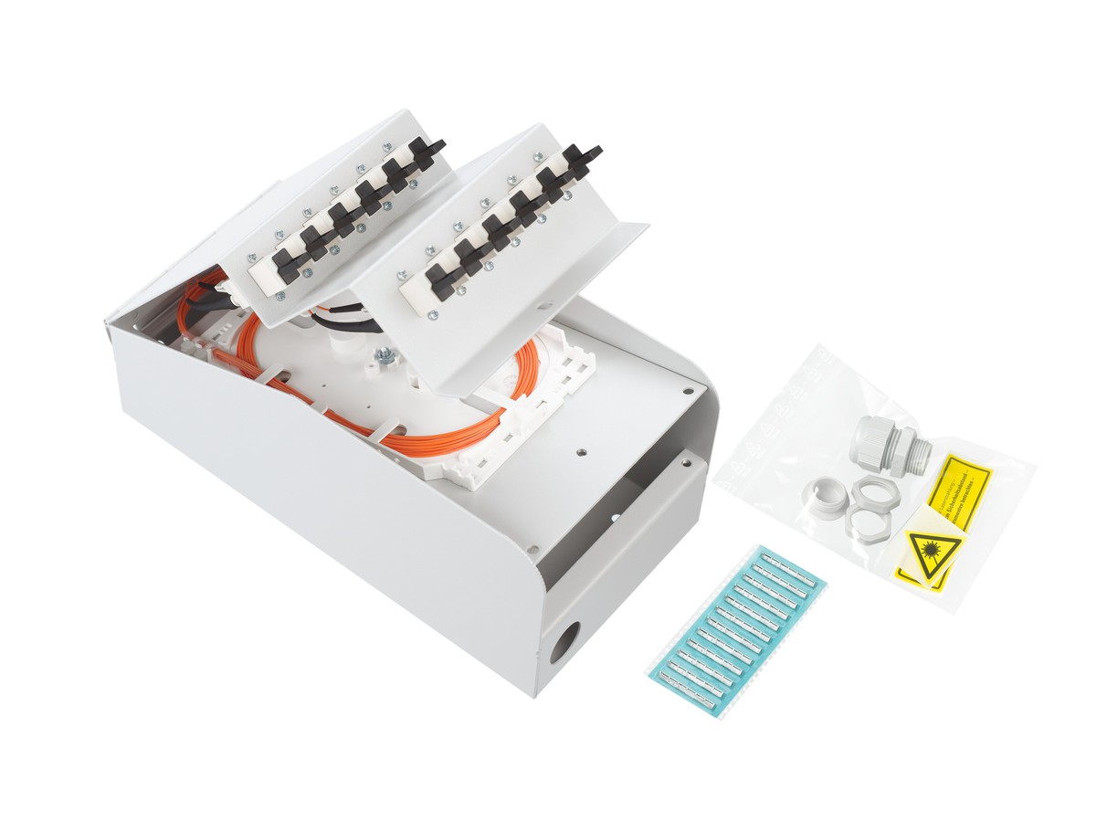 LWL AP Box abgestuft 12xE2000 50/125 komp.