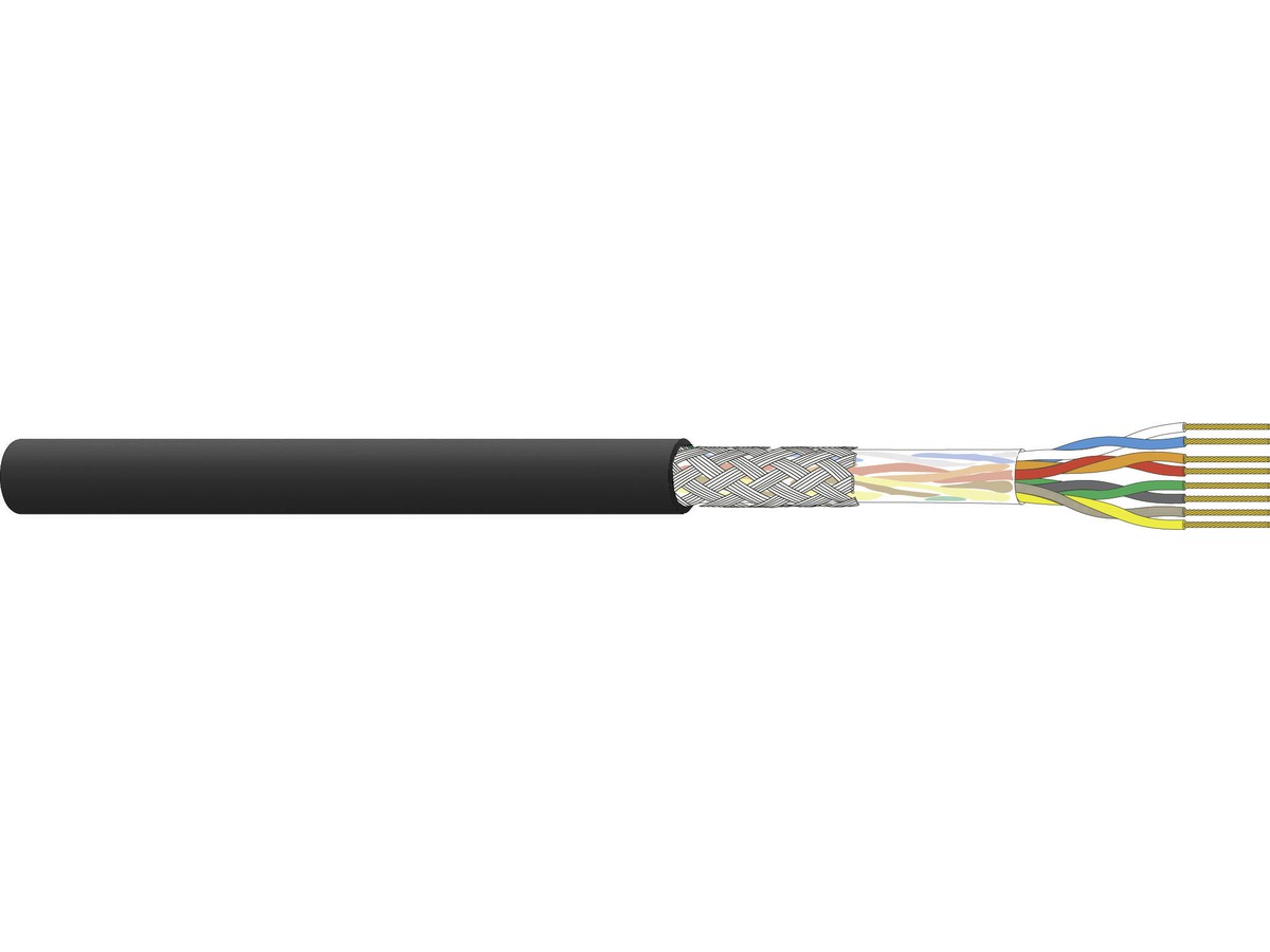 CU 5502 flex 4P S/UTP FRNC noir Dca