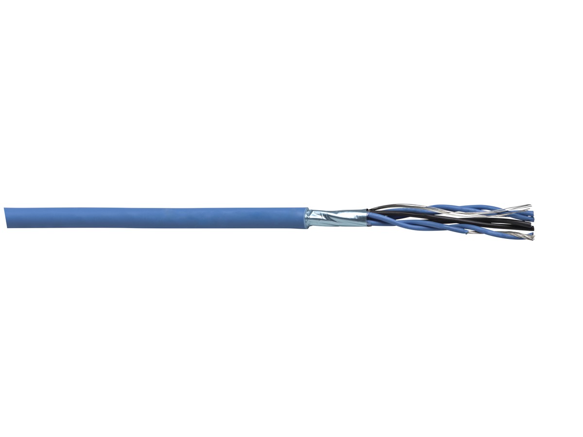 Eigens. Kabel 1x2x0.75 Nr. (St) hf blau Eca