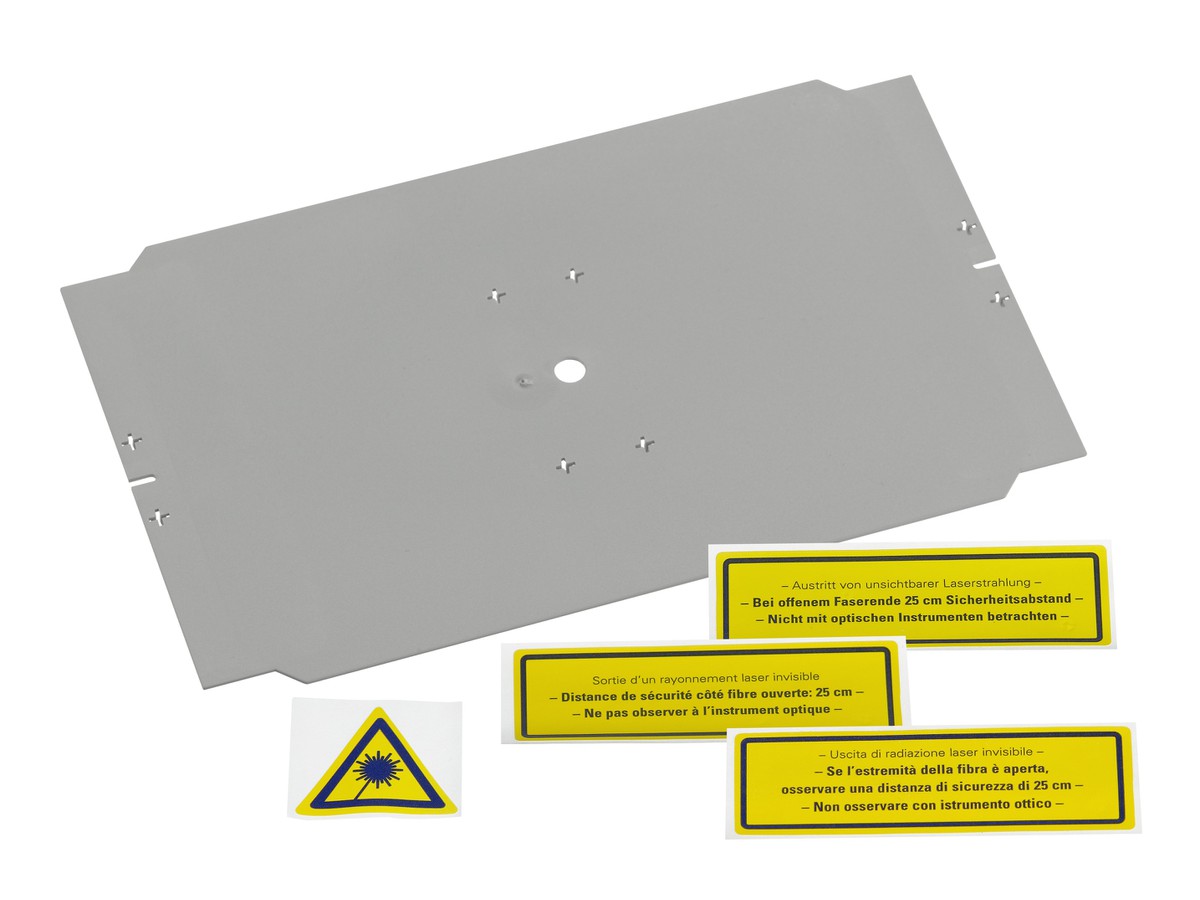 Deckel für Spleisskassette R40 inkl. Warnetikettenset