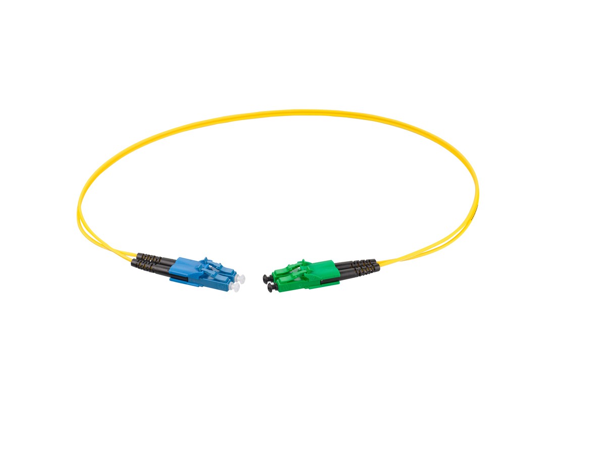 VL Dupl. Fig.8 9/125 LC/LC APC gelb 0.5m
