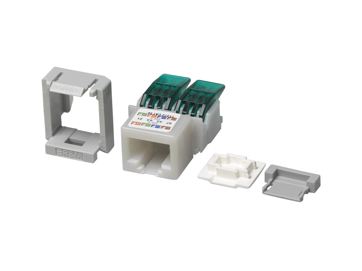 R&M Anschl.mod.RJ45/u Cat.5e Snap-In