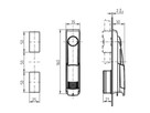 Schwenkhebelgriff für KABA/KESO-Zylinder PremioNet-Racks
Zylinder KESO x1.047 / KABA 1514 32.5mm