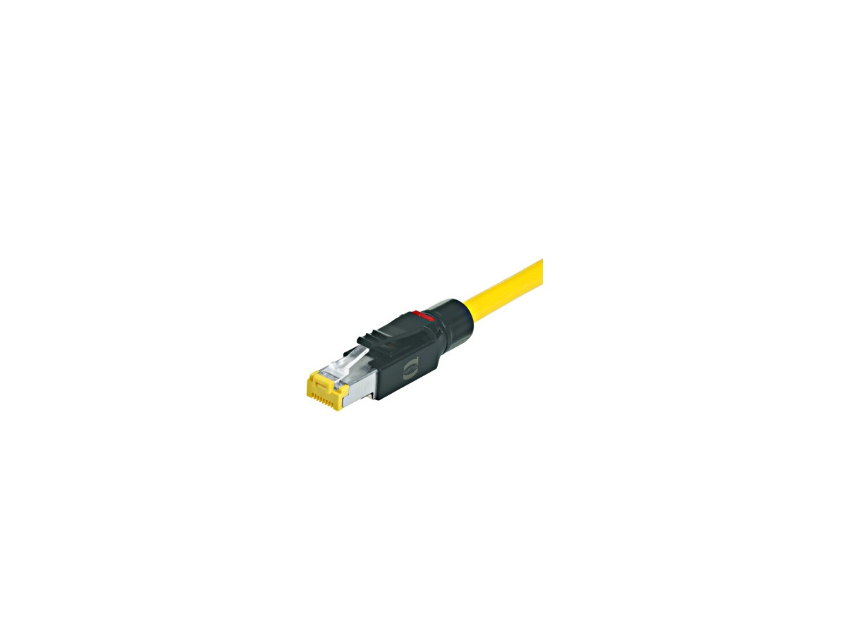 Connecteur RJ45 montable sur site, sans outil, blindé, Cat. 6, droit