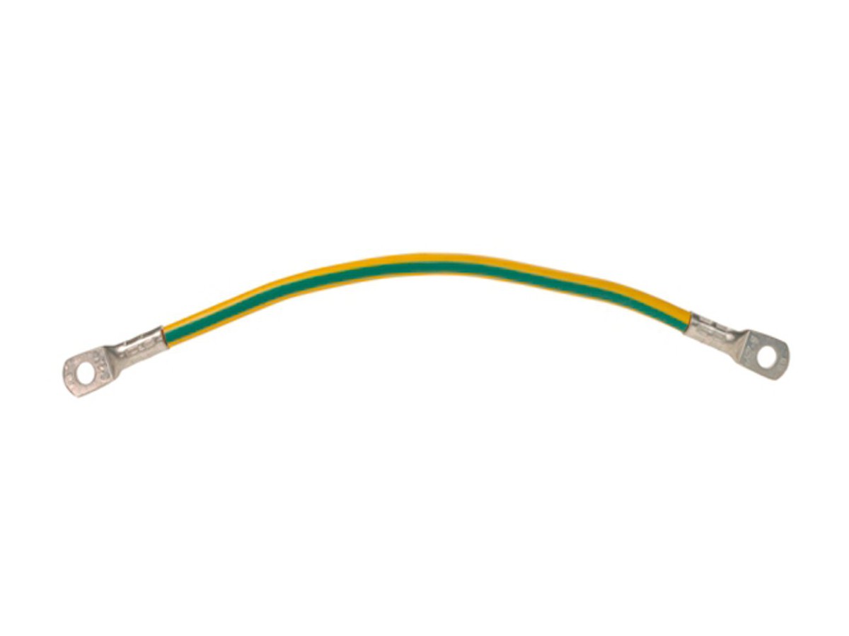 Flexibler Verbinder, rund, 25mm2, ge-gr isol. L=30cm, DIN-Kabels