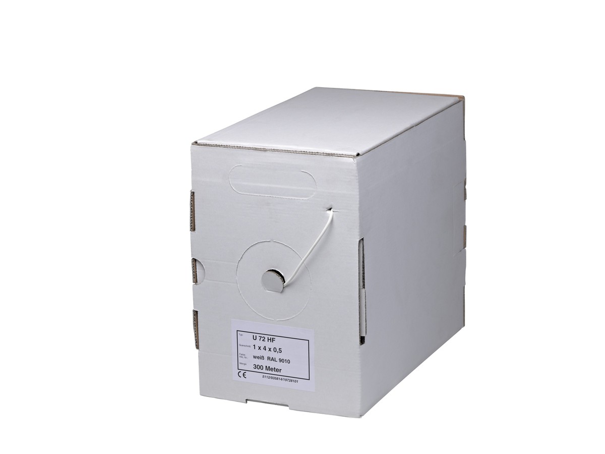 Box à 300m U72 1x4x0.5 hf weiss Dca