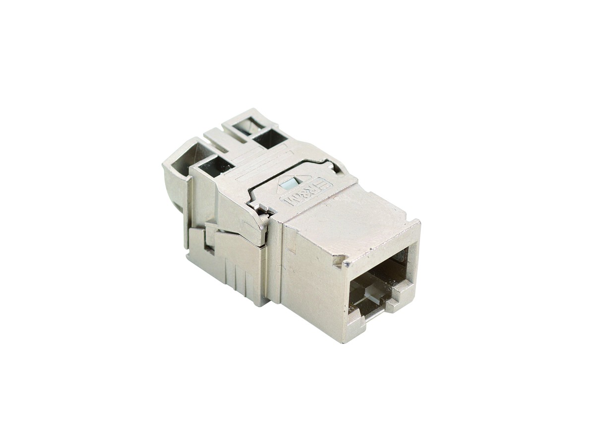 R&M module Cat.6A ISO EL STP avec Plaque de montage cond. 100pcs.